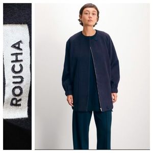 ROUCHA ORABE WOOL CREWNECK RAGLAN SLEEVE JACKET Size B = US 6/8